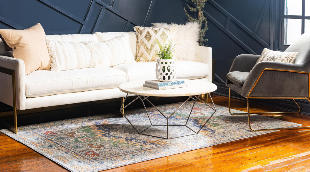 Turner - Grey & Blue Rug