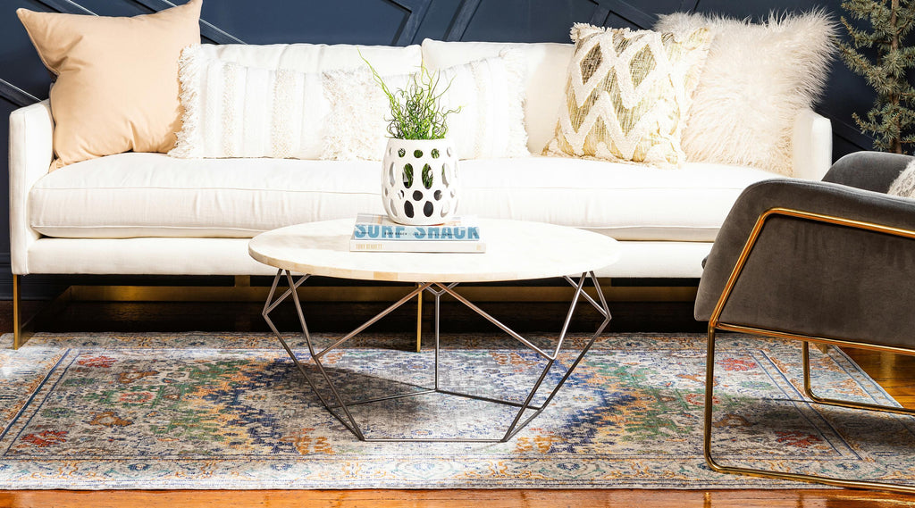 Turner - Grey & Blue Rug