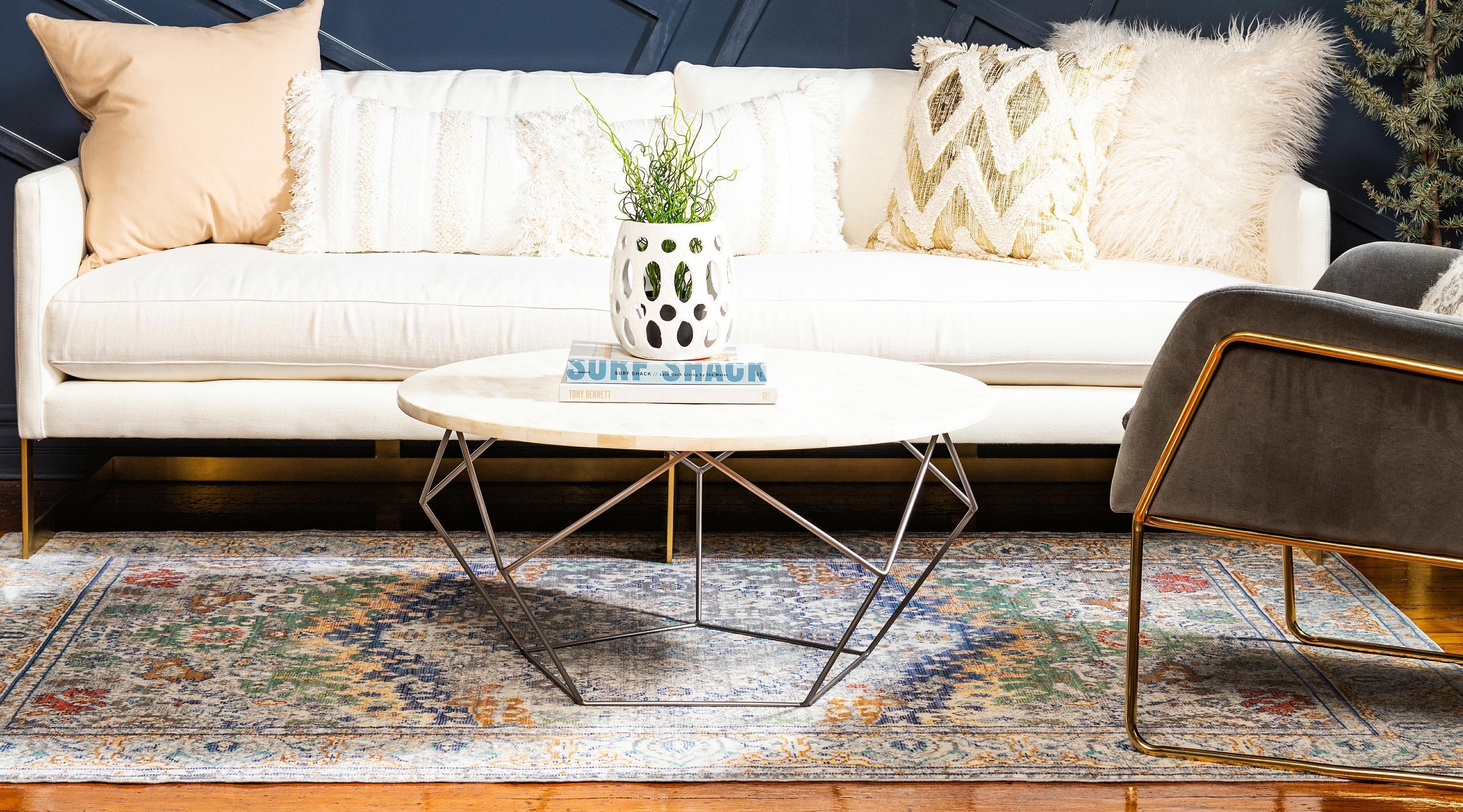 Turner - Grey & Blue Rug