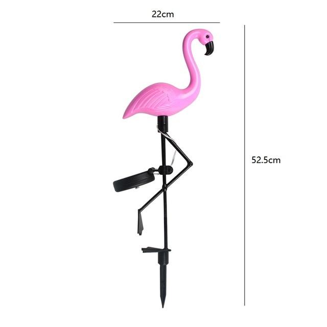 Solar Flamingo Garden Lamp